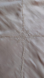 Hand Embroidered Chikankari Table Runner | Luxury Silk Table Linen | CHAMPGNE