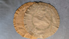 Light Brown Chikankari Placemat - Round 14 inches